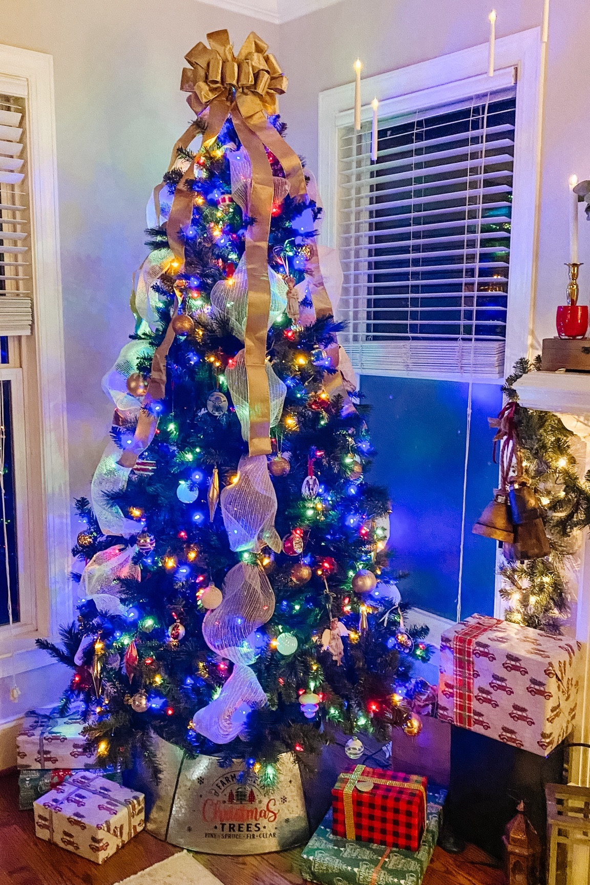 Christmas Decor | Christmas Tree | Farmhouse Christmas Tree | Mesh Ribbon | Ribbon Tree Topper | Gold Ribbon | Viral Christmas Tree | Christmas Tree Collar | Metal Christmas Tree Collar | Farmhouse Tree Collar | floating candles | Harry Potter Christmas | Flameless Candles

#LTKhome #LTKGiftGuide #LTKHoliday