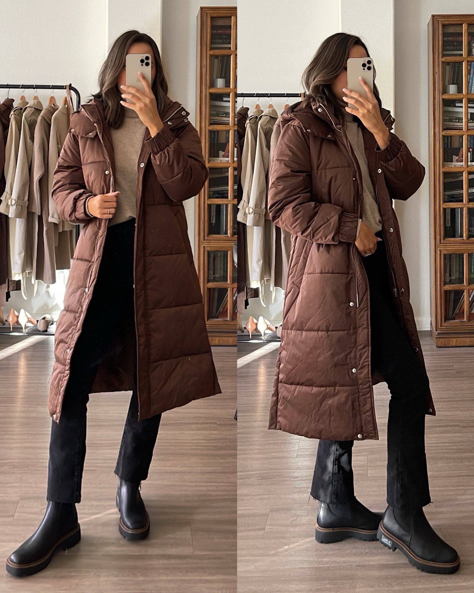 Abercrombie Puffer coat 30% off + extra 15% off with code CYBERAF! wearing xs petite 
black madewell jeans 40% off - I sized down 2 wearing 23 
Shorter version of coat also linked
Winter fall outfit / waterproof Sam Edelman boots 

#LTKsalealert #LTKCyberweek #LTKunder100