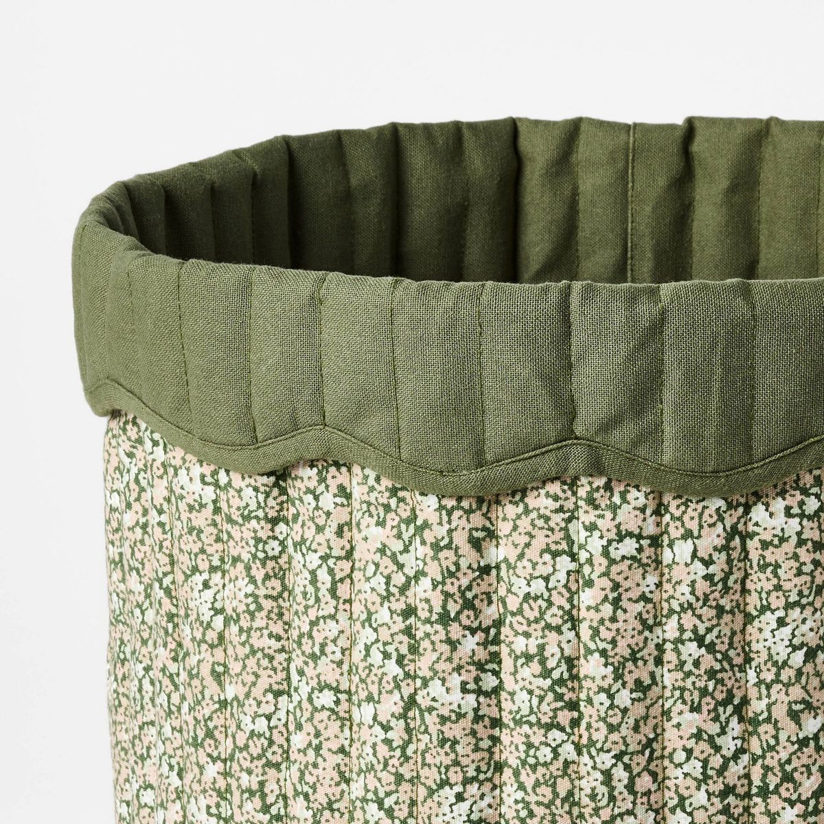 Large Floral Canvas Storage Basket - Threshold™ designed with Studio McGee | Target
