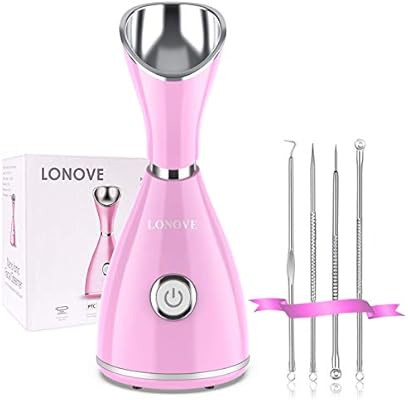 Facial Steamer Nano Ionic Face Steamer - LONOVE Facial Steamer for Home Facial Sauna Spa Sinuses ... | Amazon (US)