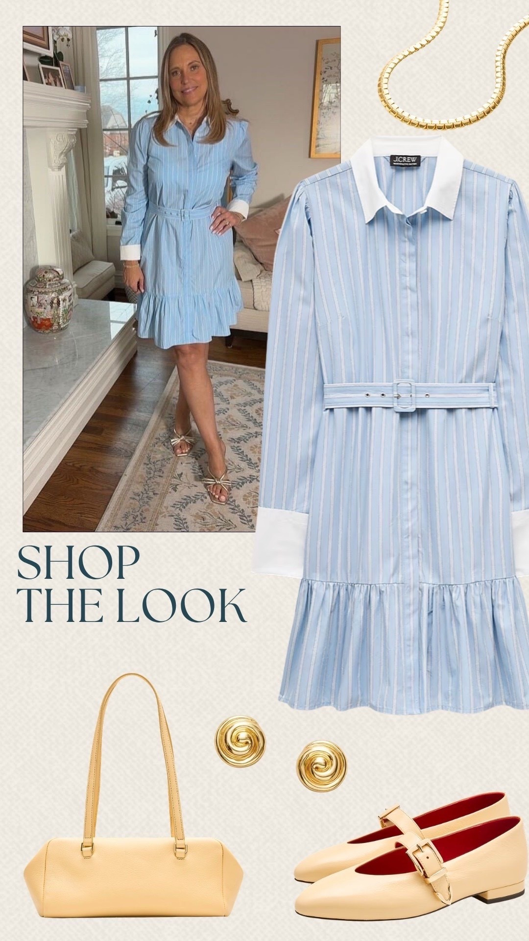 We can’t get over this yellow and blue combo! The stripes paired with gold accessories tie everything together. Perfect to wear for lunch plans, meetings, or a day out.

#LTKootd #LTKgrwm #LTKdayinmylife