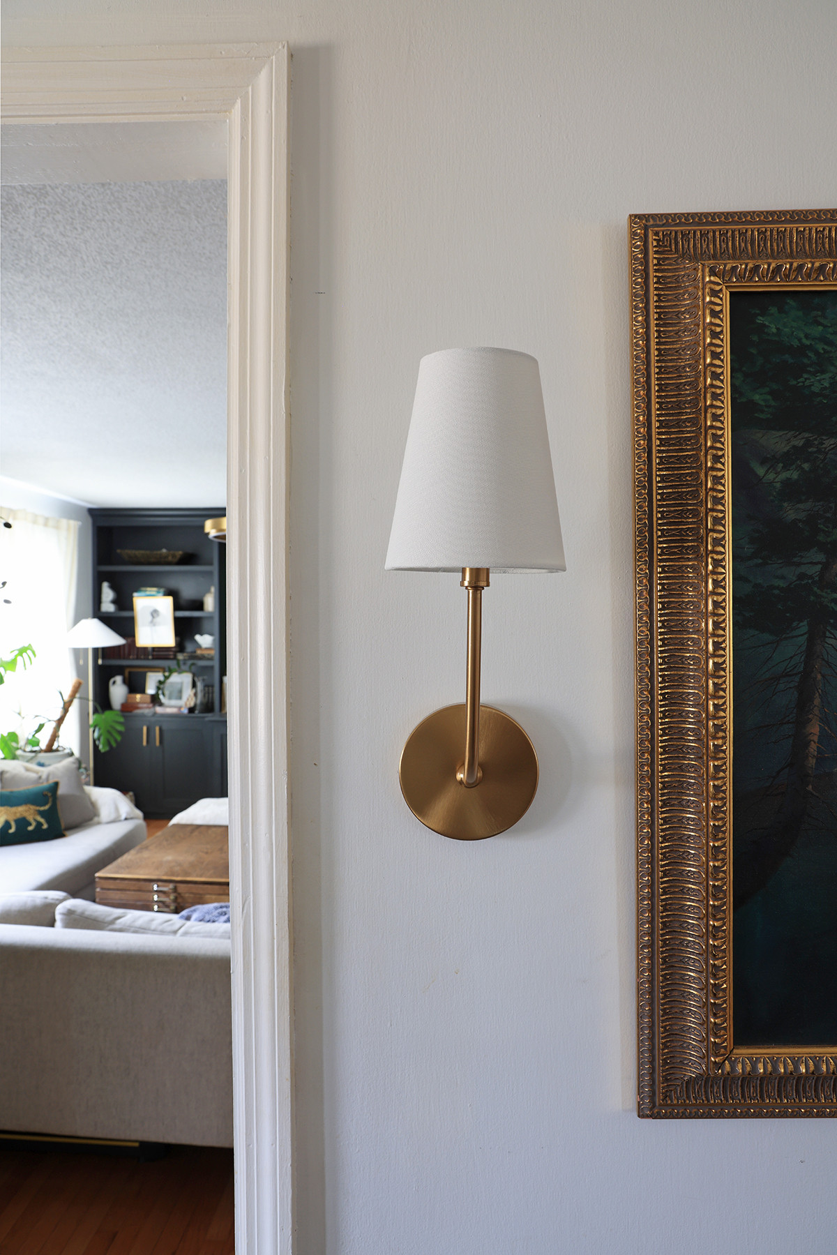 Brass sconce with shade | Classic style lighting | Interior light fixture | #wayfair 

 #LTKHome