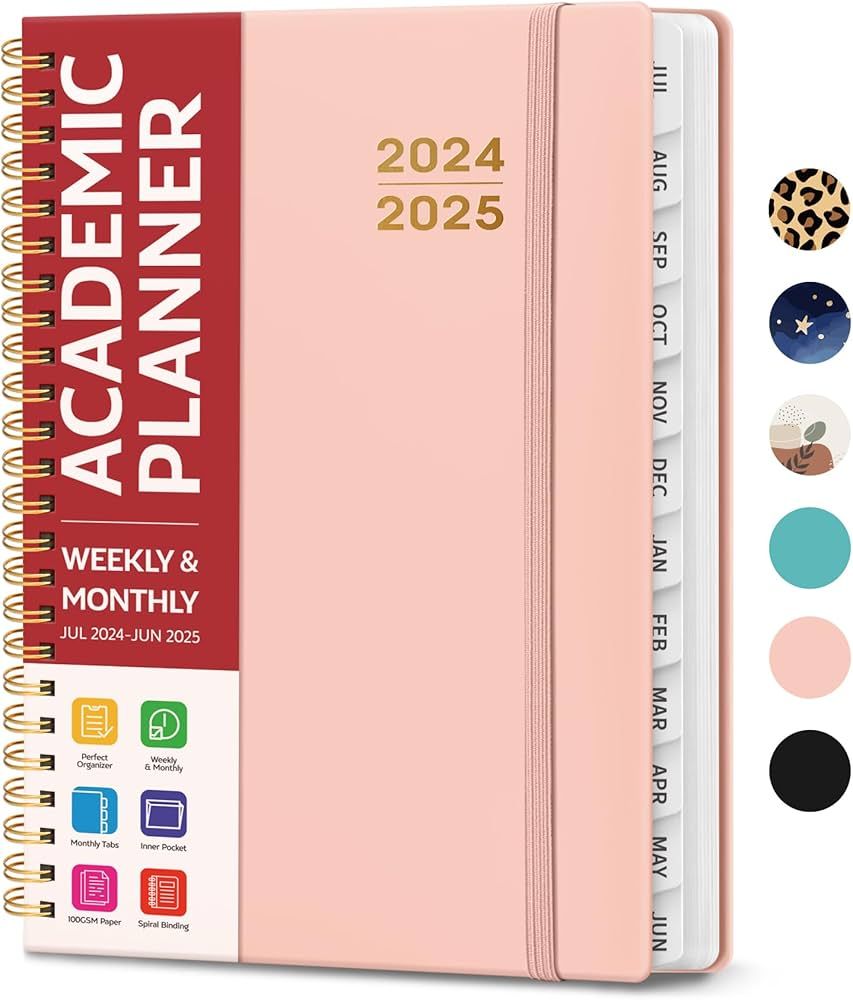 Academic Planner 2024-2025 For Women & Men, Monthly and Weekly Calender Planner, Jul 2024 - Jun 2... | Amazon (US)