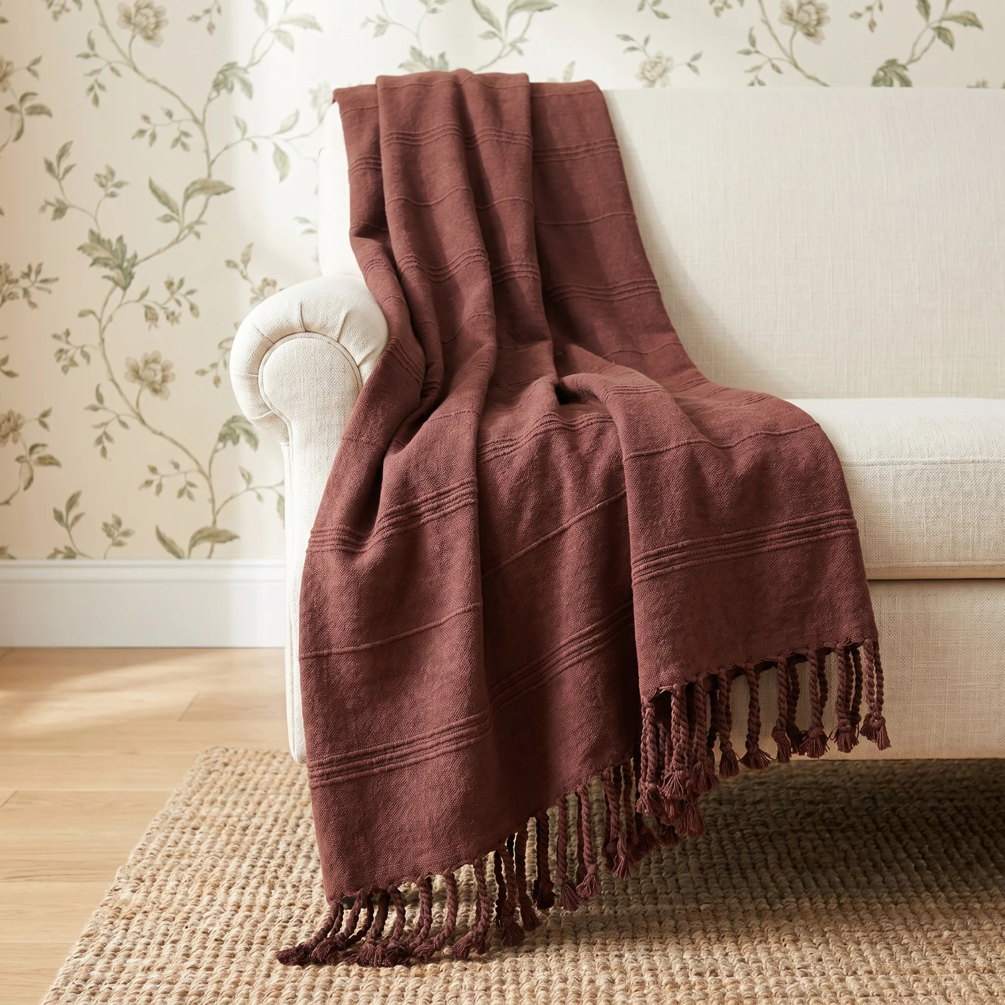 Dafina 100% Turkish Cotton Striped Throw | Wayfair North America