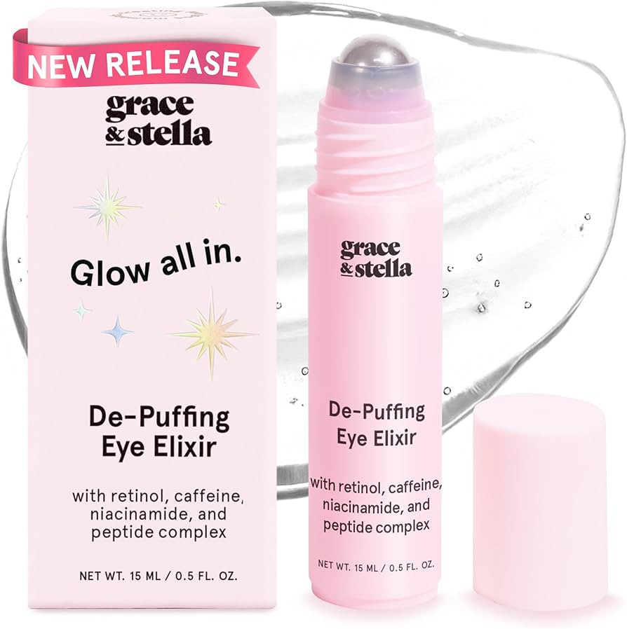 grace & stella Award Winning Under Eye Brightener Roller - Airplane Travel Essentials - Retinol &... | Amazon (US)