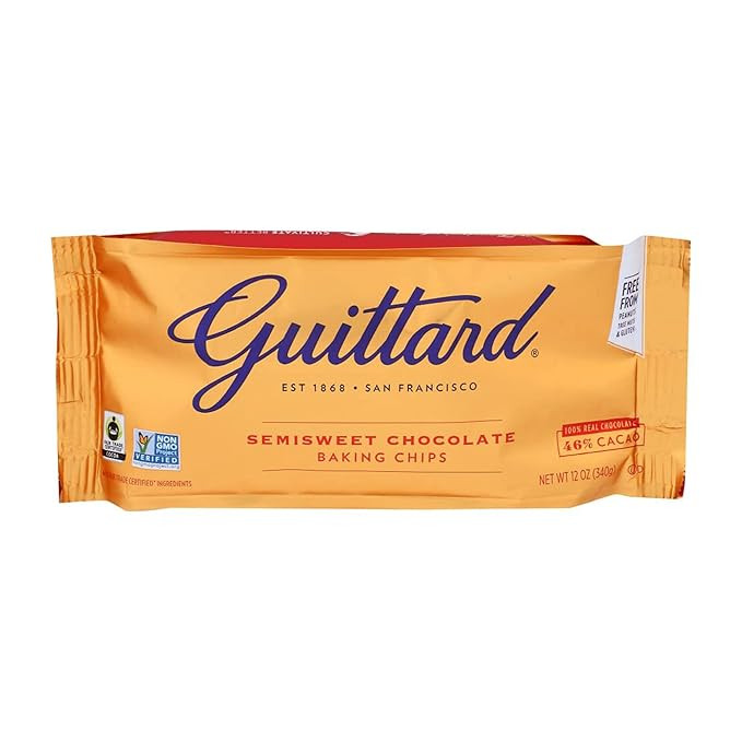 Guittard Baking Chips, Semi Sweet Chocolate, 12 oz | Amazon (US)