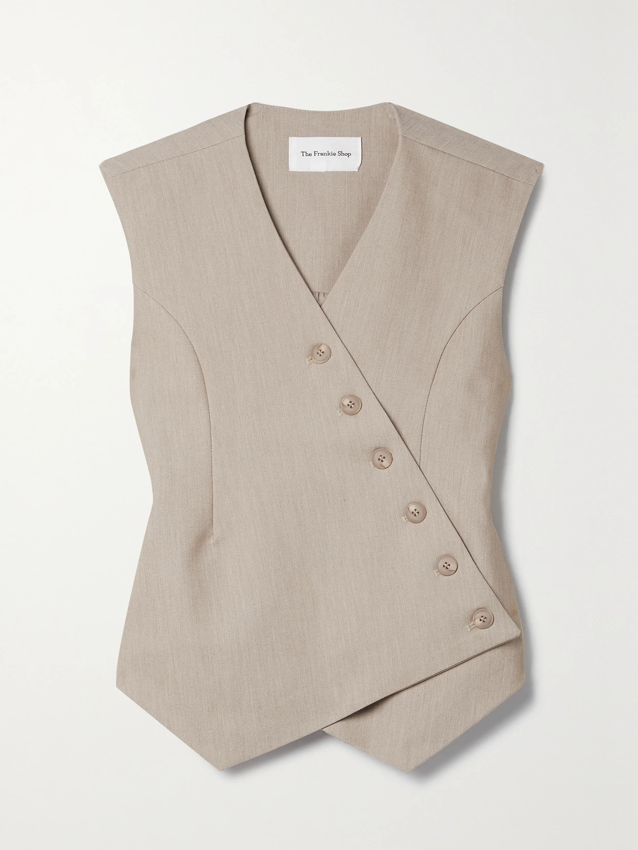 Maesa asymmetric woven vest | NET-A-PORTER (UK & EU)