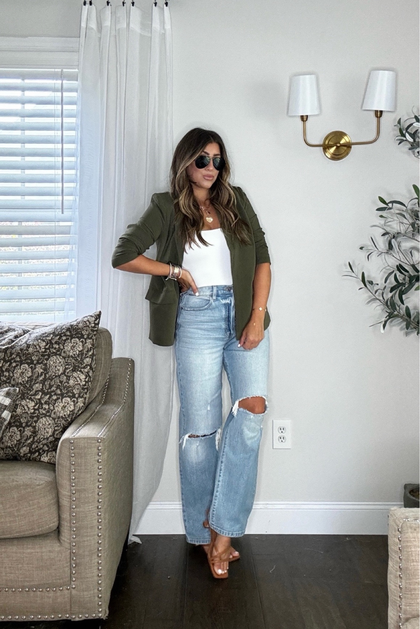 Blazer is back in stock! Use my code LAUREN30OCT. Swap sandals for boots! Xx

Wearing 7 in jeans, small in blazer. I’m 5’4” for reference! Jeans have stretch! 

Fall outfit, teacher outfits, summer dress, fall dress, fall blazer and fall vest. Jeans 


#LTKSeasonal #LTKStyleTip #LTKFindsUnder50