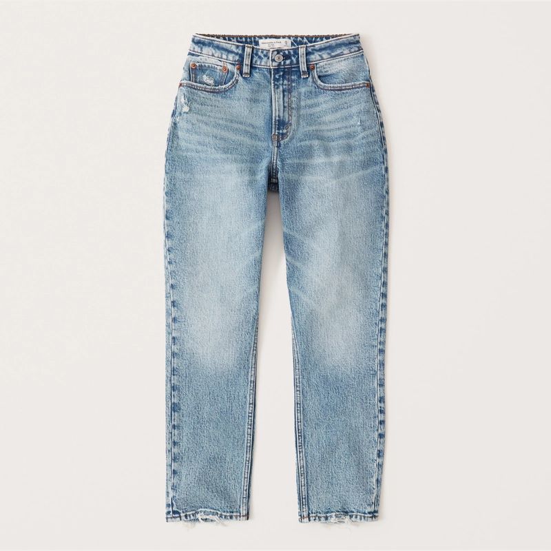 Curve Love High Rise Mom Jean | Abercrombie & Fitch (US)