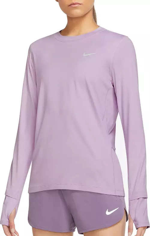 Nike Women's Element Running Crewneck Pullover Long Sleeve Shirt | Dick's Sporting Goods | Dick's Sporting Goods