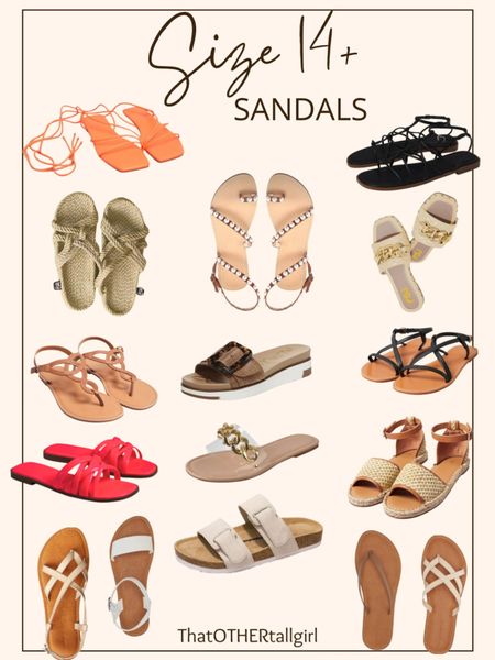 Size 14+ casual sandals 

#LTKstyletip #LTKshoecrush #LTKVideo