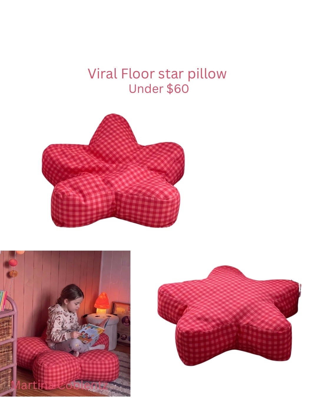 The trending star floor pillow has a look for less out that's under $60 


•childhood •floor pillow •bedroom •kids room

#LTKHome #LTKKids #LTKSeasonal