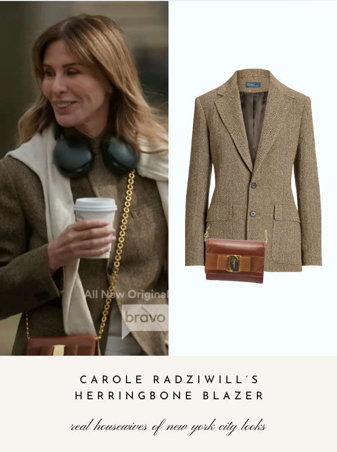 Carole Radziwill's Herringbone Blazer