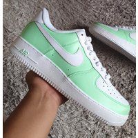 Nike Air Force 1 Custom Mint Green, Custom, 1, Nike, Sneakers, Gift, Hand Painted, Shoes, Trainers | Etsy (US)