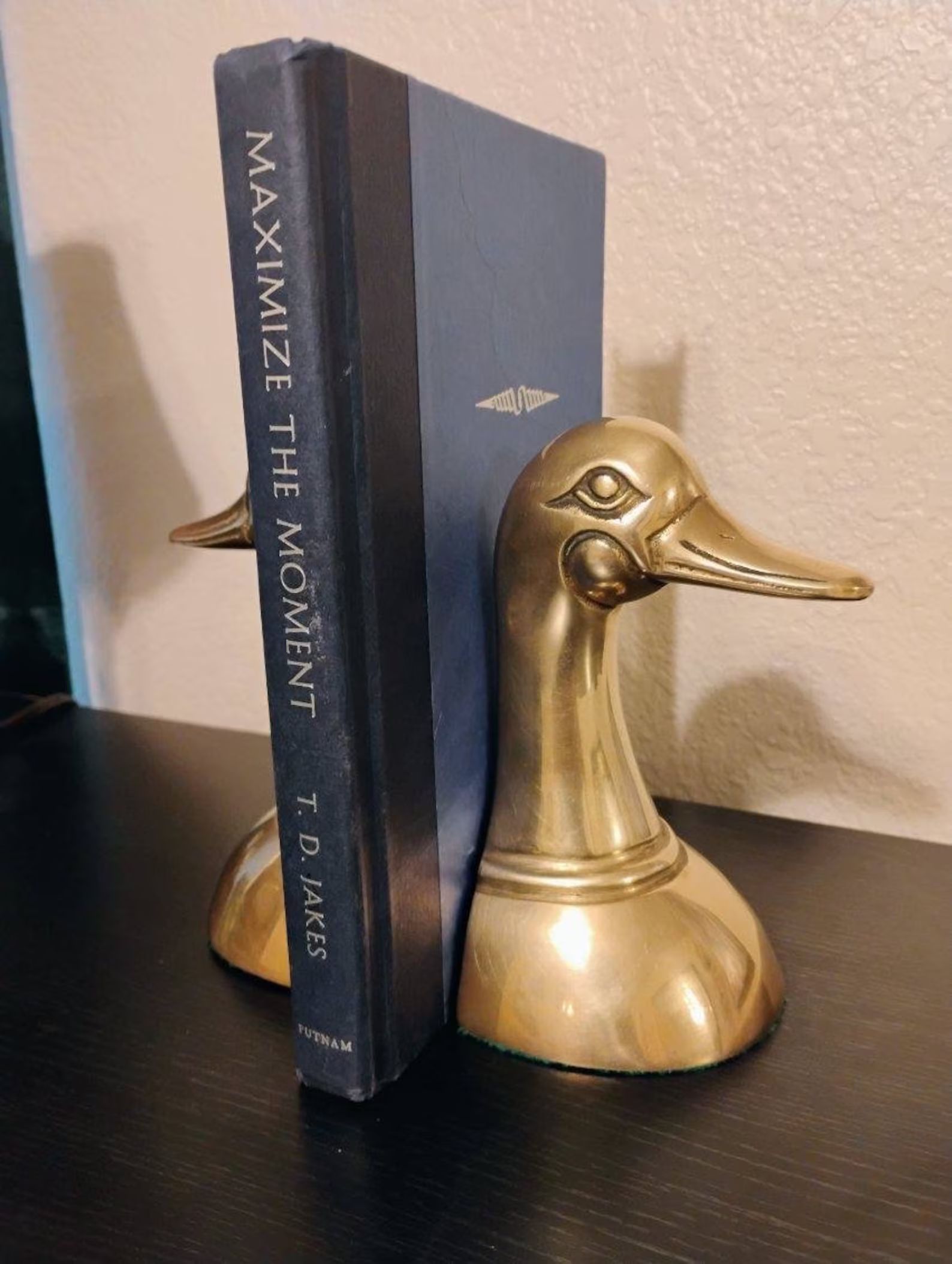 Vintage Brass Duck Bookends - Etsy | Etsy (US)