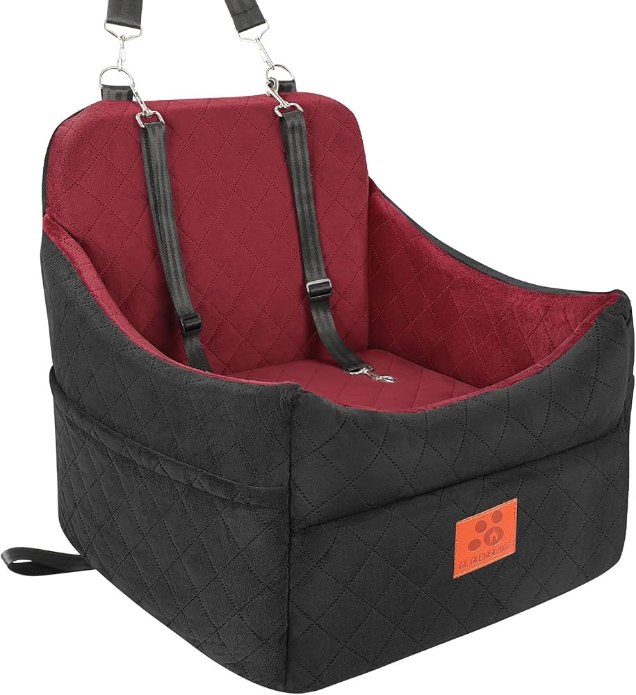 GL GLENSLAVE Dog Car Seat for Small/Medium Dogs, Dog Booster Car Seats with Thick Cushion for Dog... | Amazon (US)