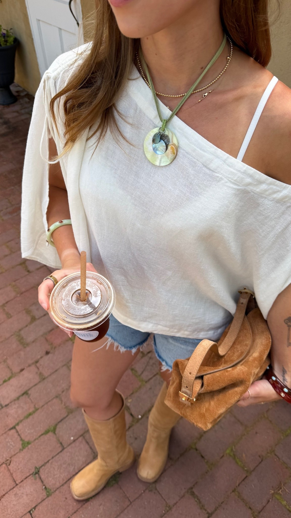 7/14/26 Casual Summer Outfit of the Day

One of my favorite summer outfits lately 🤍 I’ve been loving styling my Steve Madden boots with denim shorts—they’ve become just as much of a summer staple as they are for fall. I’m wearing Reformation denim shorts, a versatile Free People top that can be styled so many different ways, my Amazon earrings, Mango bangles, and my J.Crew suede bag to finish the look. Everything I can link is linked here ✨

#LTKootd #LTKSeasonal