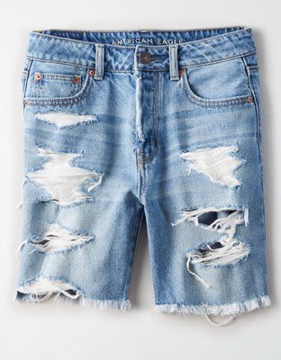 High-Waisted Tomgirl Denim Bermuda Short | American Eagle Outfitters (US & CA)