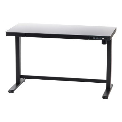 IRIS USA Electric Standing Desk Height Adjustable with USB Port (Glass Top) | Target