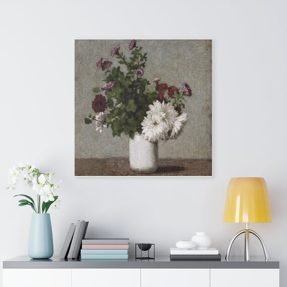 Henri Fantin-Latour: Flower Still Life/Flowers/Floral Paintings On Canvas/Art Print And Paintings... | Etsy (US)