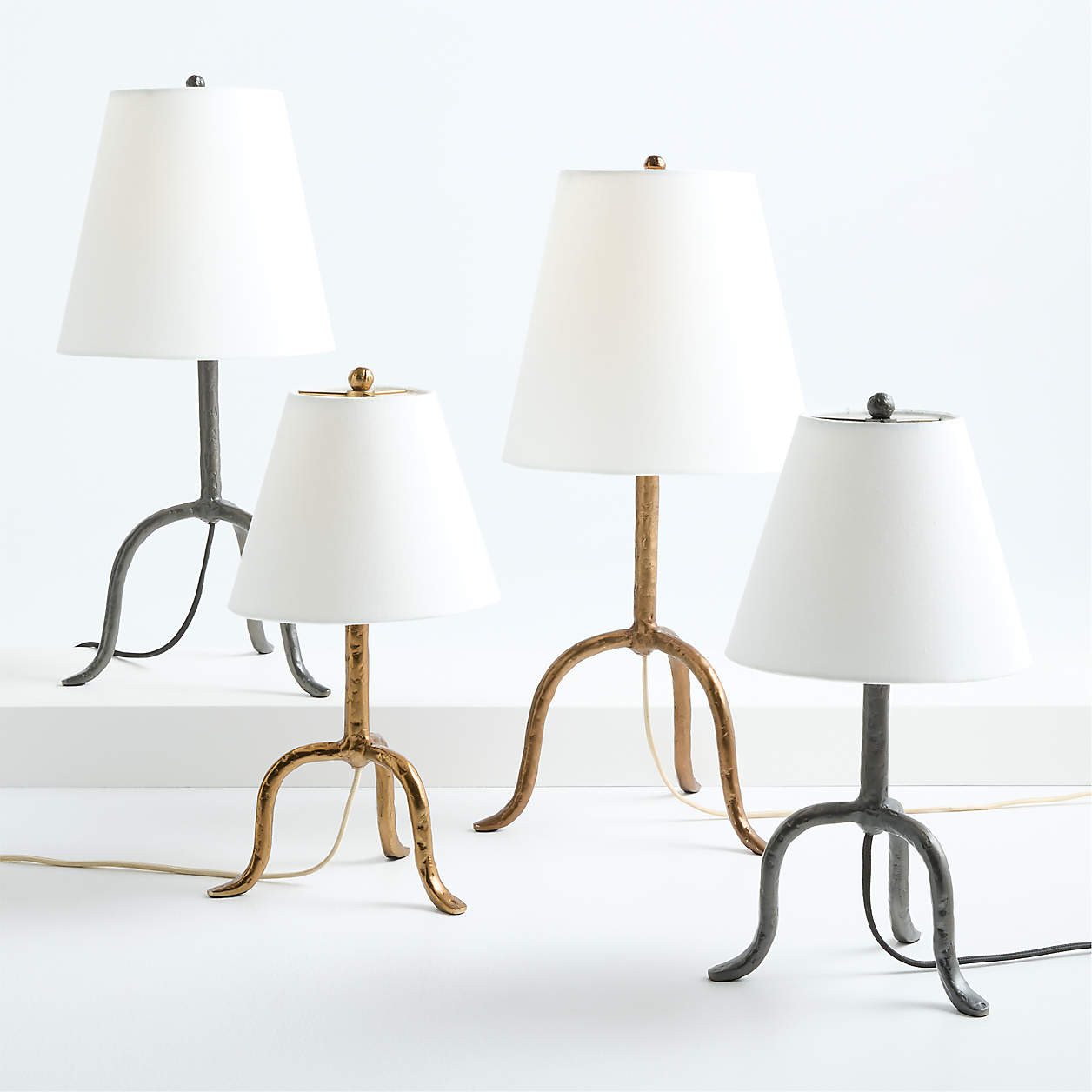 Cardiff Brass Table Lamp 23.25" | Crate & Barrel | Crate & Barrel