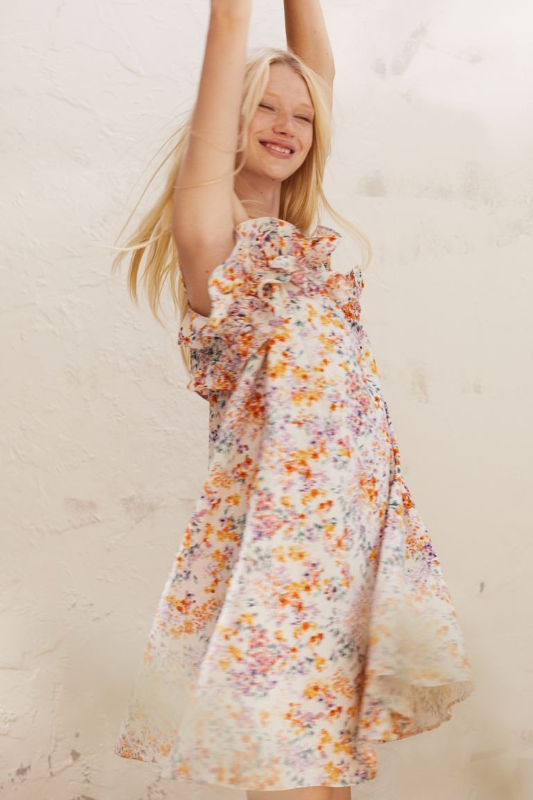 Flounce-trimmed Dress | H&M (US + CA)