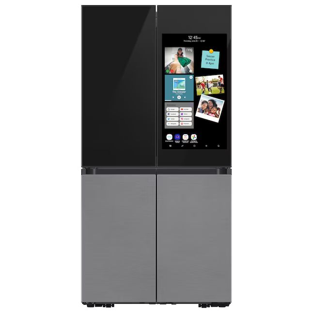 Samsung Bespoke 28.6-cu ft 4-Door Smart French Door Refrigerator with Dual Ice Maker and Door wit... | Lowe's