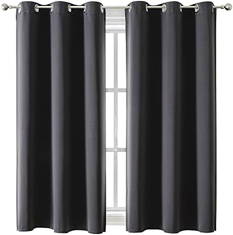 ChrisDowa Grommet Blackout Curtains for Bedroom and Living Room - 2 Panels Set Thermal Insulated Roo | Amazon (US)