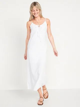 Crinkled Maxi Cami Shift Dress for Women | Old Navy (US)