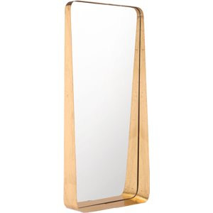 Zuo 30" Metal Tall Modern Decorative Mirror in Gold | Homesquare