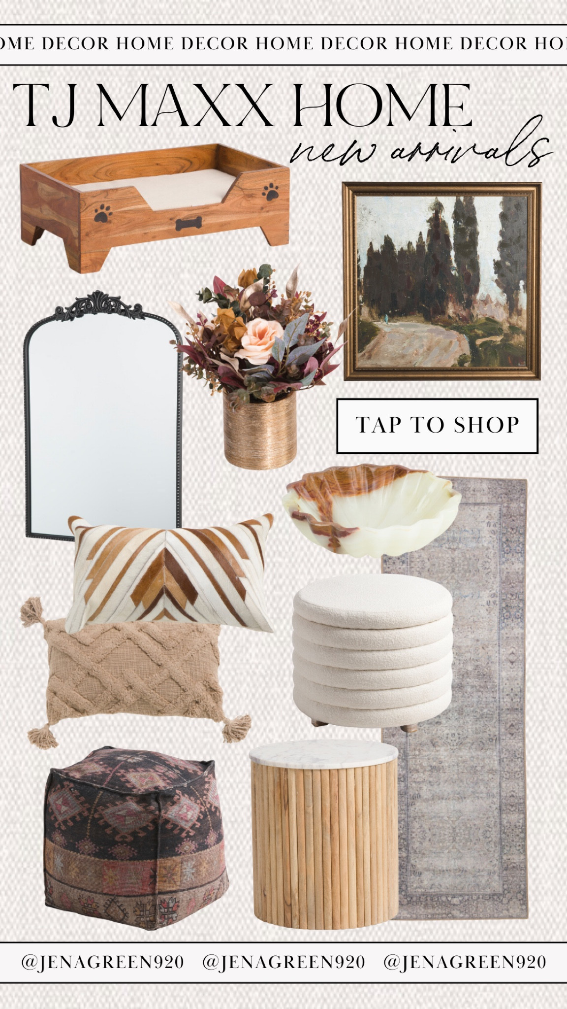 TJ Maxx Home Decor | TJ Maxx Home Finds | Home Decor | Anthropologie Mirror Look for Less 

#LTKunder100 #LTKstyletip #LTKsalealert