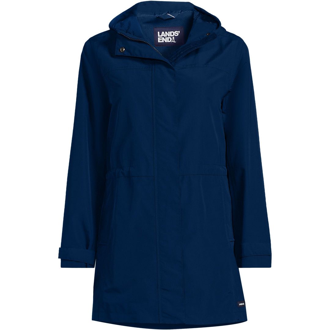 Women's Squall Hooded Waterproof Raincoat | Lands' End (US)