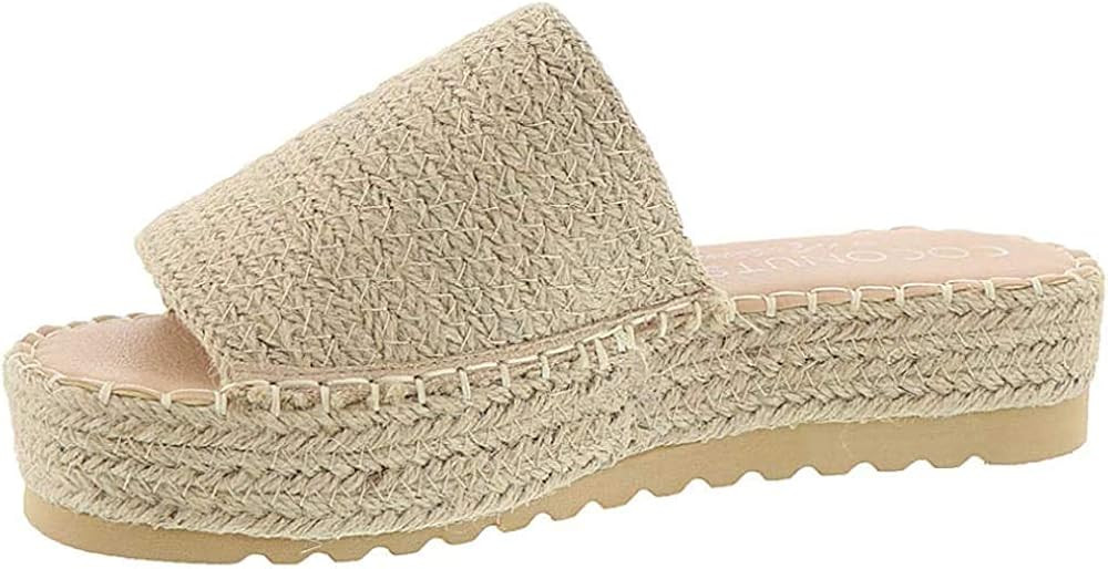COCONUTS by Matisse Womens Del Mar Espadrille Sandals Sandals Casual - Beige - Size 8 B | Amazon (US)