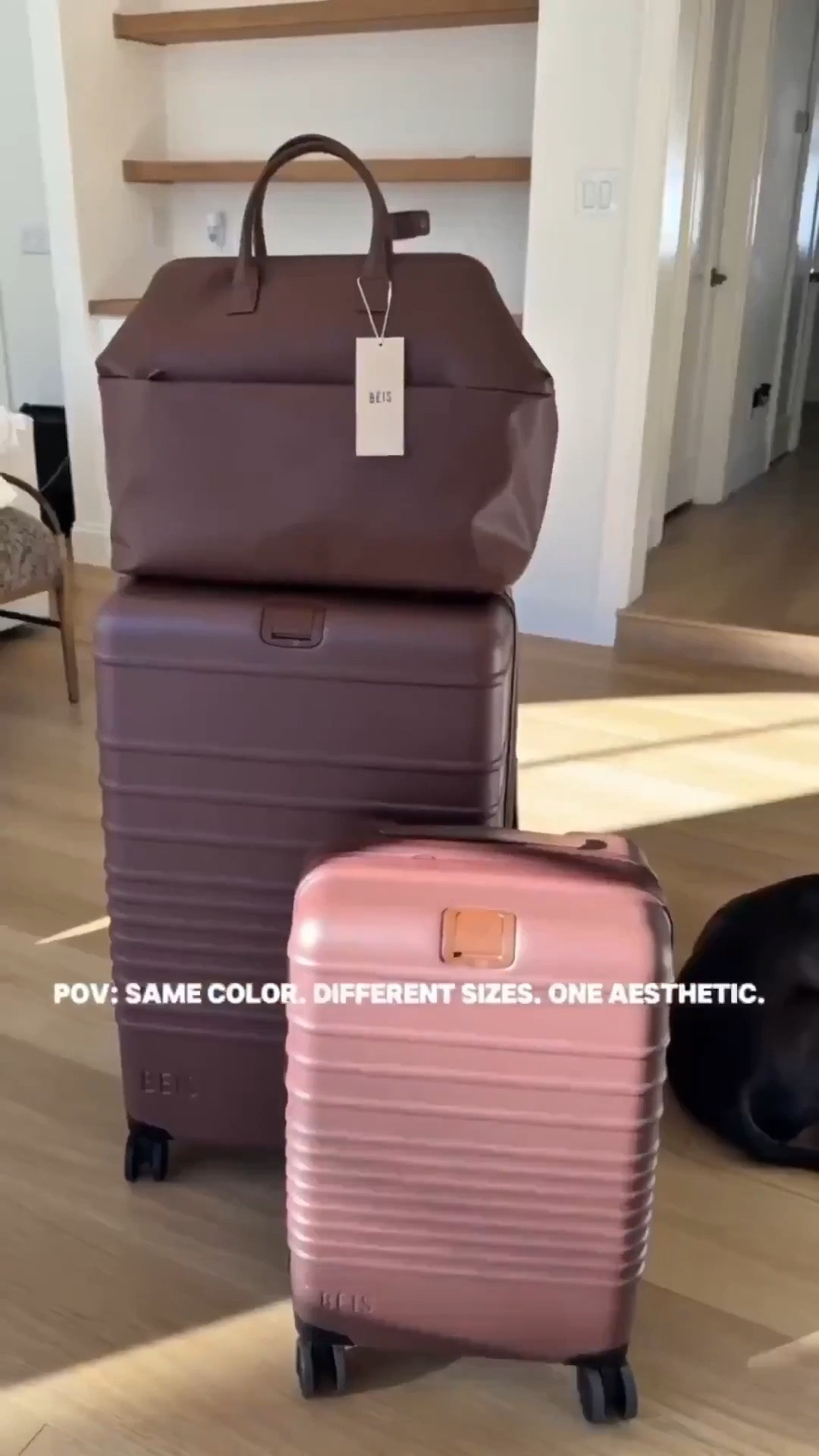 Obsessed with my BÉIS luggage + weekender!! Sleek, lightweight, and so functional. Perfect for carry-on flights, weekend trips, or mom-on-the-go life.

#LTKTravel #LTKU #LTKOver40