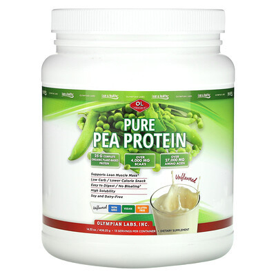 Olympian Labs, Pure Pea Protein, Unflavored , 14.33 oz (406.25 g) | iHerb