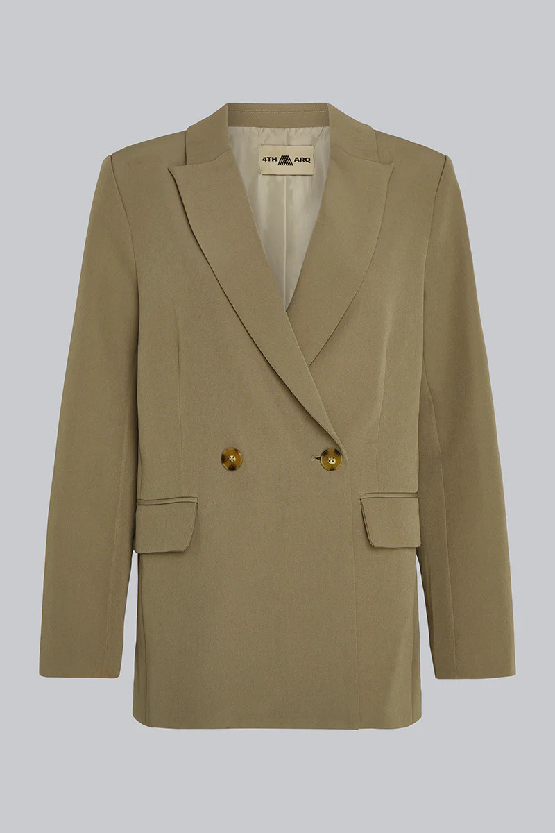 EVE Structured Oversized Blazer Olive | 4tharq 