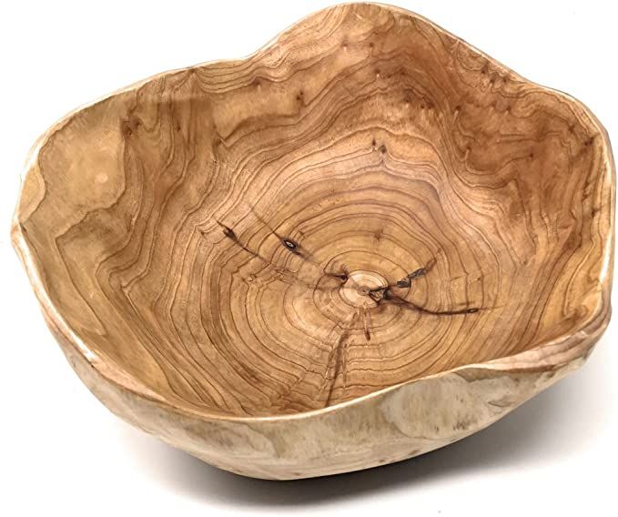 THY COLLECTIBLES Wooden Bowl Handmade Storage Natural Root Wood Crafts Bowl Fruit Salad Serving B... | Amazon (US)