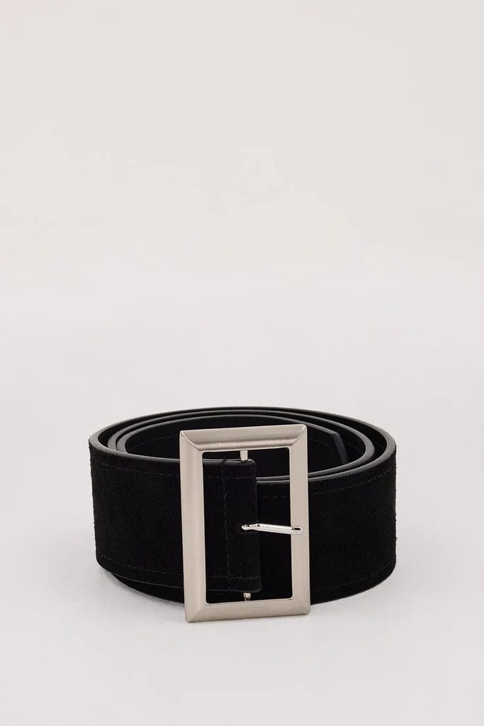 NOAH THE LABEL BLACK SUEDE BELT | DISSH