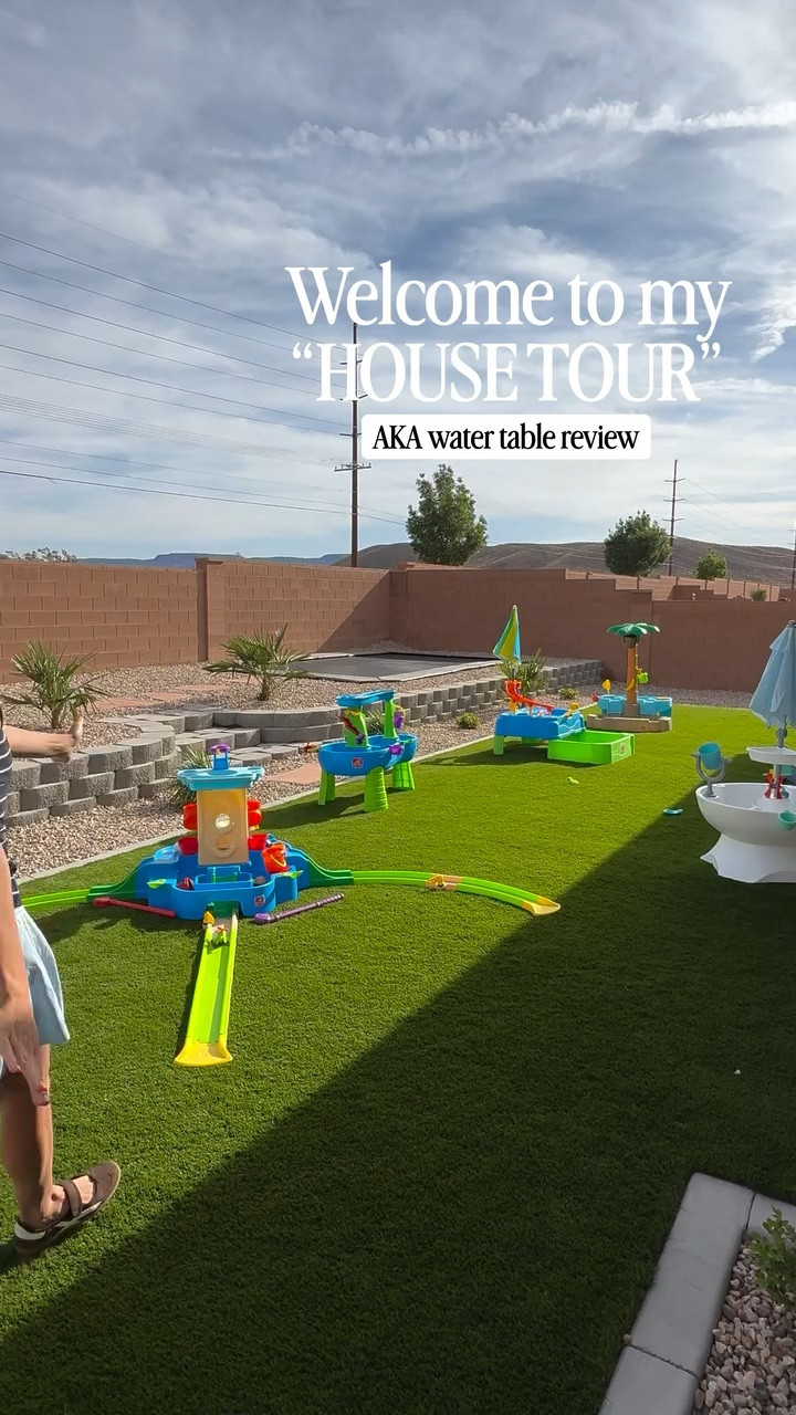 House tour but it’s actually just the stat of my water table series where I show you SEVEN water tables from Step 2 that we genuinely LOVE!👏7️⃣ #toytestingsisters 

So I am starting a series where I’ll review each water table so if you need more help choosing I can guide you in the right direction!🤩