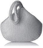 Jessica McClintock womens Staci Mesh Wristlet Pouch Evening Bag, Pearl, One Size US: Handbags: Am... | Amazon (US)
