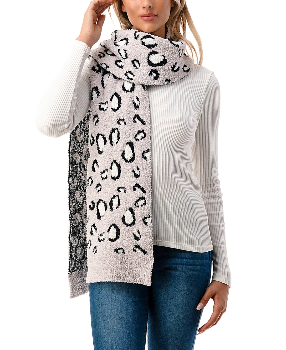 Marcus Adler Women's Ultra Soft & Cozy Leopard Scarf | Macys (US)