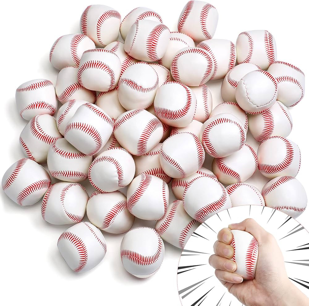50 Pcs Mini Soft Foam Baseballs 2 Inch Baseballs in Bulk Sports Themed Baseball Toys Stress Anxie... | Amazon (US)