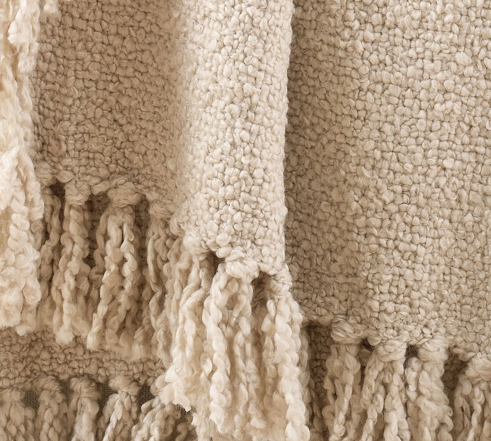 Dreamy Handwoven Fringe Throw | Pottery Barn (US)