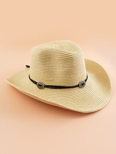 EMERY ROSE Straw Cowboy Hat | SHEIN