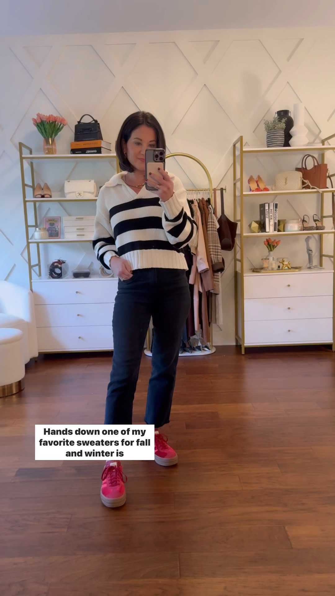 Casual ootd - sweater is under $50 right now!!!! Jeans are under $100 and petite friendly (wearing a 2p) 

#LTKGiftGuide #LTKOver40 #LTKHoliday