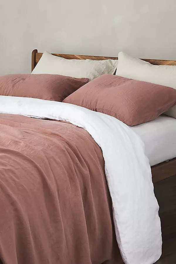 Bedfolk Rust Linen Pillowcases, Set of 2 | Anthropologie (UK)