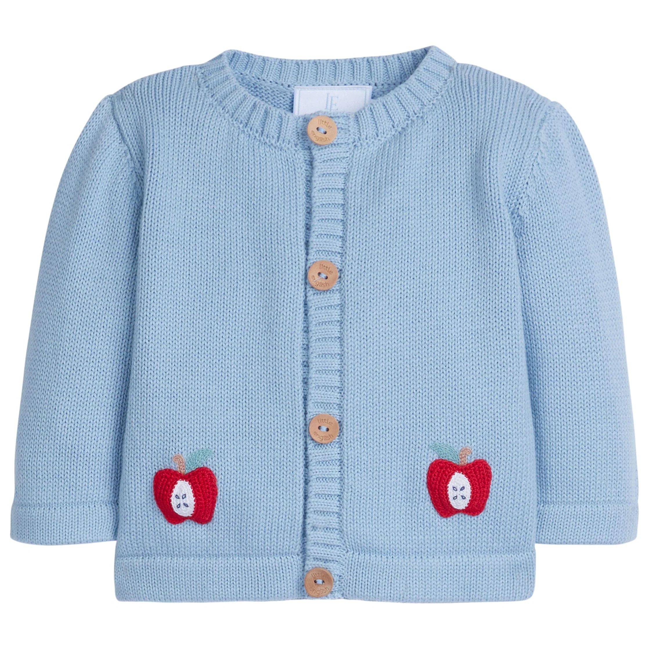 Crochet Apple Sweater - Baby & Toddler Cardigan | Little English