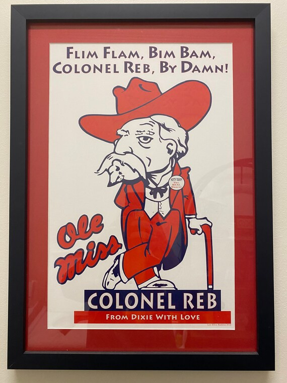 Ole Miss Flim Flam Bim Bam Colonel Reb Print | Etsy (US)