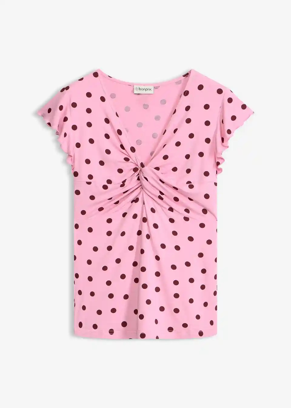Shirt mit Knotendetail - rosa, Regul\u00e4r - Damen | bonprix | Bonprix DE