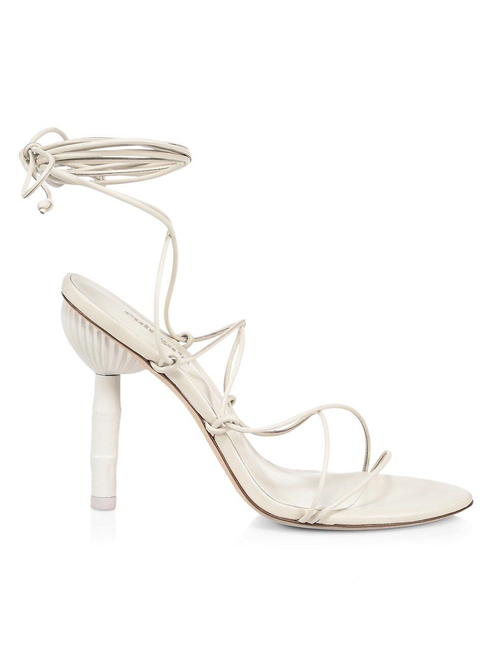 Soleil Ankle-Wrap Leather Sandals | Saks Fifth Avenue